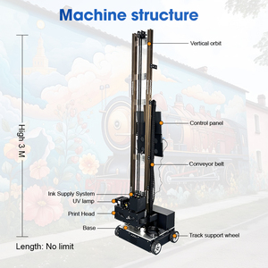 <span class=keywords><strong>Impresora</strong></span> de Pared con Ruedas de Alta Velocidad TH-UP1400PS, Máquina de Impresión Digital para Paredes, Tinta UV para Impresión en Superficies de Cemento, Vidrio y Cerámica - Product Image 6