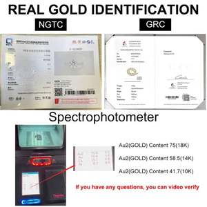 Por encargo 18K oro sólido Miami cubano cadena collar Hip Hop Glamour Iced Out Moissanite diamantes - Product Image 2