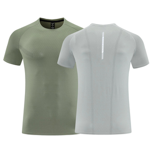 Camiseta Deportiva para Hombre, Diseño Verano 2026, Tejido de Malla de Poliéster y Spandex, Personalizable - Product Image 1