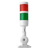 Lampu Peringatan LED Dua Warna Doingwin J02-2 DC24V dengan Buzzer >85db untuk Mesin CNC & Mesin Punching