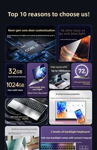 Portátil Económico de 15.6 Pulgadas con <span class=keywords><strong>Intel</strong></span> Core-i7, <span class=keywords><strong>12</strong></span>+256 GB SSD, Windows 11, Computadora Portátil para Juegos, Computadoras Portátiles y de Escritorio de China - Product Image 2