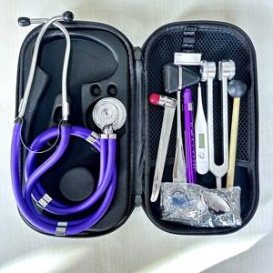 Estetoscopio de Doble Cabeza de Acero Inoxidable con Certificación CE, Kit de Estetoscopio de Doble Tubo de Calidad Premium con 2 Años de Garantía para Cardiología Médica - Product Image 2