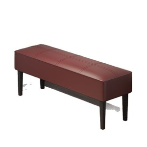 Luxury Leather Shoe Changing Stool With Storage Entryway Bench For Home Use - Product Image 5