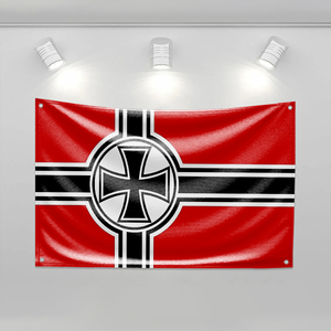 Banderas personalizadas alemanas Nazzy de la Segunda Guerra Mundial para decoración de dormitorio, tapicería para la pared, decoración de habitación, banderas divertidas para exteriores de 3x5 pies - Product Image 2