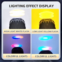 Cinq modes moto projecteurs avec DRL led phare 4X4 Mini feux de conduite véhicule pour voiture camion SUV travail lumière antibrouillard