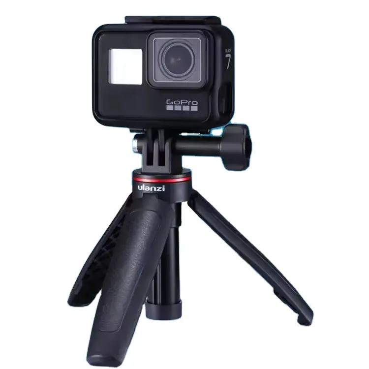 Soporte de trípode plegable, Mini trípode de escritorio extensible, Cámara de Acción de mano, soporte de palo de Selfie Vlog para GoPro Hero para