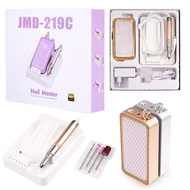 Portable Nail Machine Aluminum Alloy Drill with 35000rpm Brushless Motor MagNet Base