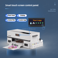 Imprimante DTF Haolic A3 rose en rouleau, automatique pour T-shirts et vêtements, avec secoueur de poudre A3+ et sécheur, tête d'impression Epson XP600 neuve, garantie 1 an