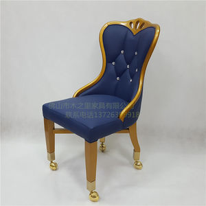 Chaise de jeu VIP, revendeur/joueur, fauteuil de <span class=keywords><strong>Casino</strong></span> de luxe robuste, chaise de Poker à roulettes en acier inoxydable - Product Image 3