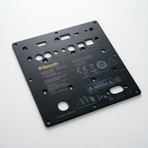Panneau d'amplificateur audio en alliage d'aluminium ZR personnalisé 100x50mm, pièce estampée usinée avec précision pour boîtier électronique - Product Image 1