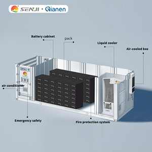 Système de stockage d'énergie 262 kWh adapté, alimentation hybride lithium-ion 125 kW sur réseau, refroidissement intégré de type conteneur - Product Image 4