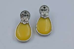 Nueva llegada última treanding hecho a mano de plata parecen pendientes de tuerca para niñas y mujeres - Product Image 2