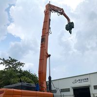 Martillo vibratorio hidráulico para excavadora, pluma de conducción de pila, para proyectos de pila de hoja de acero, al por menor