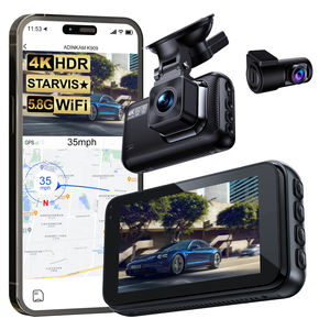 Видеорегистратор ADINKAM с двумя камерами (передняя/задняя), 4K, 5G Wi-Fi, <span class=keywords><strong>GPS</strong></span>-трекинг, супер ночное видение, встроенный G-сенсор, 2 камеры, циклическая запись, простота использования - Product Image 1