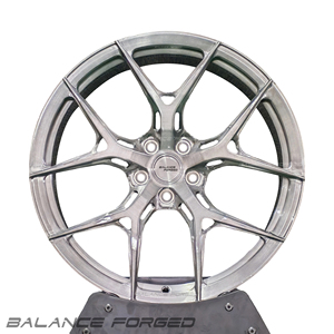 Rines de Aleación Forjados Personalizados de 5 Brazos en Forma de Y, Diseño Cóncavo Profundo en Plata Pulida, 19, 20 y 21 Pulgadas para Tesla Model 3/Y y <span class=keywords><strong>Ford</strong></span> <span class=keywords><strong>Mustang</strong></span> - Product Image 1