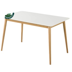 Mesa de Comedor Woodbuddy Rectangular con Tapa de Madera Sólida, Diseño Moderno para Hogar, Oficina o Espacio de Estudio - Product Image 5
