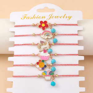 Venta al por mayor griego marzo niños pulsera minimalista Matisse diseño lindo dibujos animados hecho a mano Año Nuevo mujeres niñas joyería regalo - Product Image 5