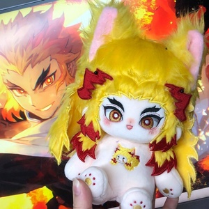 Muñecas de algodón personalizadas disponibles. Muñeco de Algodón de 20 cm de Rengoku Kyojuro de <span class=keywords><strong>Demon</strong></span> Slayer: Kimetsu No Yaiba. - Product Image 1