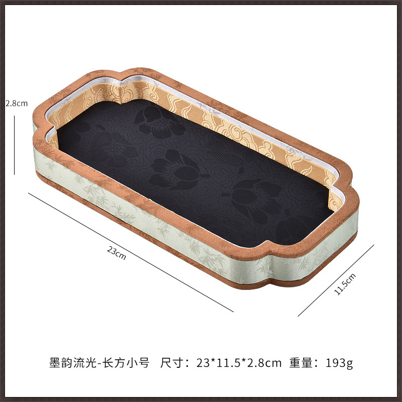 Noir - Petite assiette vide rectangulaire