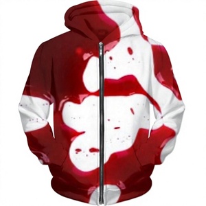 Sudadera con Capucha Personalizada 3D con Diseños Muy Populares, Sublimación Completa, Diseño a Cuadros Invernal, Cierre Frontal con Cremallera, 100% Poliéster, Felpa, Corte Holgado, Unisex, Corta - Product Image 2