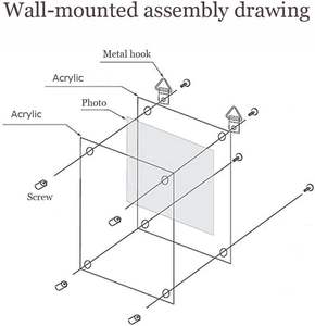 Cadre de diplôme de récompense de certificat d'honneur A4, cadres de diplôme à suspendre au mur, cadre photo en verre de cristal - Product Image 6