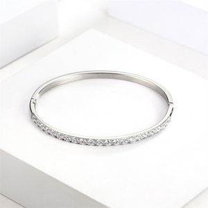 Non-sex Customized Round Zircon Jewelry Open Gold Plated Shiny Clasp <b>Adjustable</b> <b>Bracelet</b> for Holiday - Product Image 4