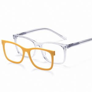 ヴィータス <span class=keywords><strong>2025</strong></span> 最新デザイン TR90 クリップオン スクエア 軽量 ユニセックス 全顔型対応 光学眼鏡フレーム メガネ - Product Image 3