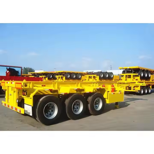 ZHONGSHENGTIANQI Semirremolque de Servicio Pesado de 2 Ejes, 26.25 Pies, 70 kg de Carga Máxima, Chasis Esqueleto para Transporte de Contenedores, Plataforma Plana Usada - Product Image 5