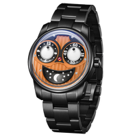 Montre-bracelet mécanique automatique pour homme en acier inoxydable, logo de marque personnalisé OEM, design unique, montre tendance Joker, faible MOQ