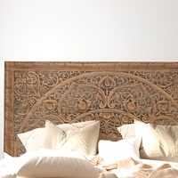 Tête de lit rectangulaire King Size murale en panneaux de particules sculptés à la main, mobilier moderne FANYIGE Z0866