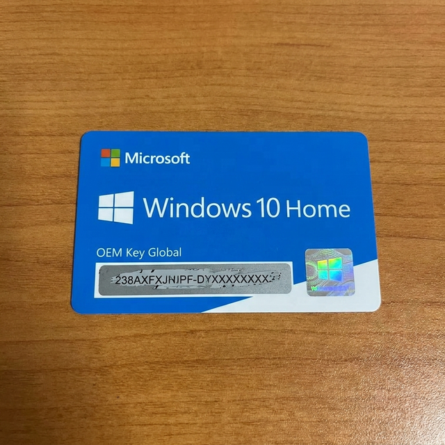 OriginalWindows 10 Home OEM DVD Pack Activation Key Multi-Language Software for PC