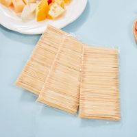 ECOBAMBOO Cure-dents en bambou biodégradables et hygiéniques, emballés individuellement, pour restaurants, plats à emporter et fêtes