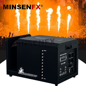 Machine à flammes de scène MINSENFX à tête mobile avec contrôle DMX512, construction en fer pour effets de flamme de mariage - Product Image 2