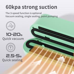Wholesale 3-in-1 <b>Portable</b> USB Food Vacuum Sealer Kitchen Vacuum Packer Machine Mini Vacuum Sealer Machine - Product Image 3
