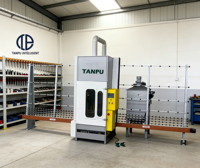 Machine de sablage horizontal du verre TANPU avec moteur et pompe, économe en énergie, 380V, épaisseur 3-18mm, capacité 100%