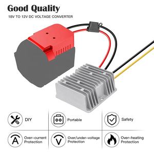 محول طاقة 240 واط من 18 فولت إلى 12 فولت متوافق مع بطارية ميلووكي 18 فولت إلى 12 فولت 20 أمبير للسيارات اللعبة والمشاريع اليدوية - Product Image 4
