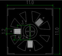 Sensor de Presión Tipo Roseta de 120 Ohmios para Medición de Estrés Residual 120-1.5CA-K