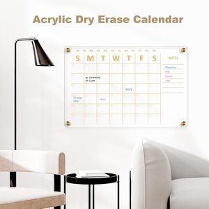 Calendario acrílico para calendario de pared de 16 "* 24", tablero acrílico grande para pared, tablero de borrado en seco transparente, planificador familiar de montaje en pared - Product Image 6