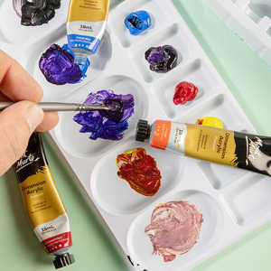 Mont Marte Palettes en plastique jetables 5pc <span class=keywords><strong>Palette</strong></span> de <span class=keywords><strong>peinture</strong></span> - Product Image 2