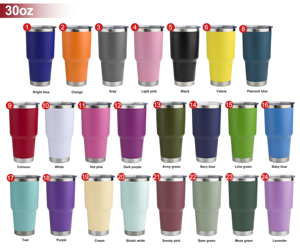 Gobelet isotherme <span class=keywords><strong>personnalisé</strong></span> de 20 oz et 30 oz à double paroi, en acier inoxydable, pour voyage, vente en gros - Product Image 3