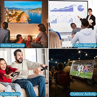 Mini projecteur vidéo extérieur 4K Home cinéma Portable écran de 130 pouces affichage de Projection WIFI BT HY300 Pro projecteurs intelligents