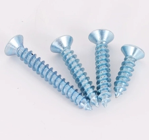 LeGood self tapping phillips <b>flat</b> head <b>screw</b> zinc plated carbon steel #8 thread 5/8inch - Product Image 5