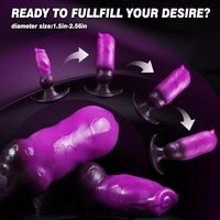 Modèle Noneoem GS271, jouet pour hommes débutants et avancés, extra doux, grand plug anal en silicone imperméable IPX5, masseur de prostate