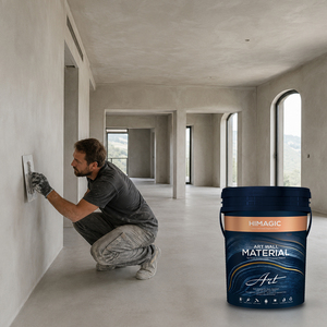 <span class=keywords><strong>Peinture</strong></span> murale texturée écologique en microciment, effet <span class=keywords><strong>velours</strong></span>, revêtement mural non toxique, <span class=keywords><strong>peinture</strong></span> décorative durable pour salon - Product Image 1