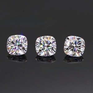 Loose Moissanite Square Cushion Cut D Color Synthetic Gemstone For Jewelry Making - Product Image 2
