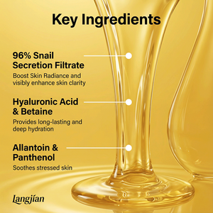 Siero Viso Avanzato con 96% di Bava di Lumaca, Idratante e Nutriente, Anti-Età, Riparatore, Cura della Pelle Coreana per Tutti i Tipi di Pelle - Product Image 5