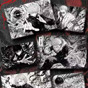 Nouvelle collection de cartes d'art JJK, cartes en papier acrylique coloré <span class=keywords><strong>Jujutsu</strong></span> <span class=keywords><strong>Kaisen</strong></span>, cartes à jouer Zenin Maki Itadori Yuji, cadeaux pour les amateurs - Product Image 2