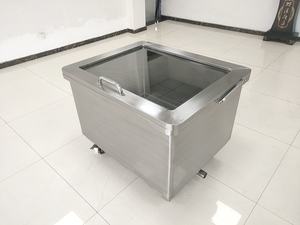 รถเข็นสแตนเลส120L/200L/300L สำหรับงานหนัก316 304สำหรับโรงงานรถเข็นขนส่งเนื้อ - Product Image 4