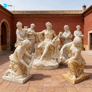 <span class=keywords><strong>Statua</strong></span> da Esterno per Hotel e Villa, Decorazione Europea, <span class=keywords><strong>Statua</strong></span> di <span class=keywords><strong>Apollo</strong></span> in Marmo a Grandezza Naturale Personalizzata in Vendita - Product Image 5