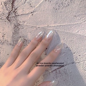Polvere Fine Magica Effetto Specchio Glitter Perlescente Traslucido in PET Stile Fatato per Nail Art Transfrontaliero - Product Image 3